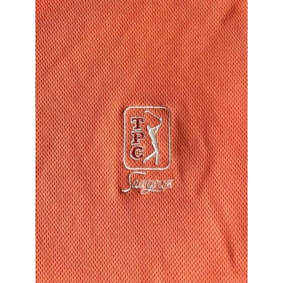 Oxford Golf Sawgrass Polo Shirt Adult Extra Large Orange Short Sleeve Mens - Picture 4 of 9